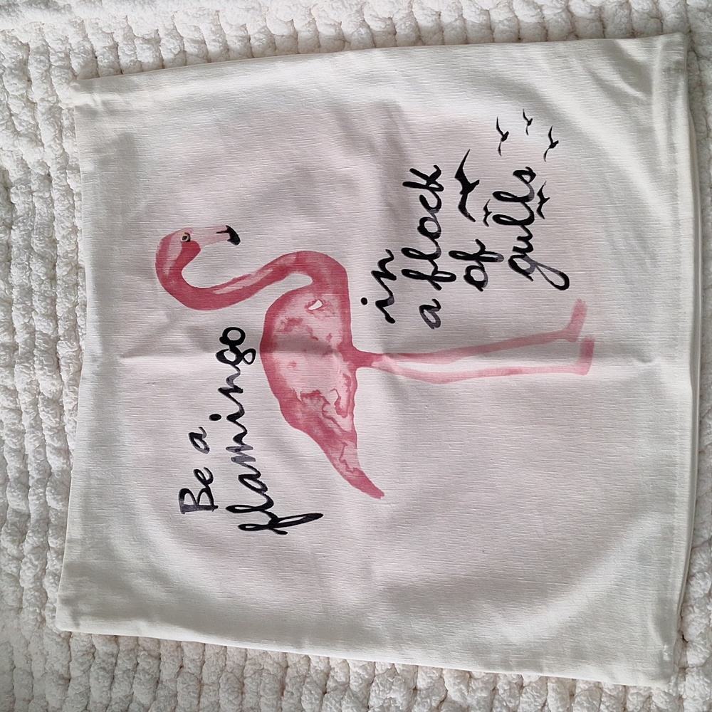 Decorative Flamingo pillow case